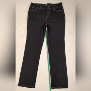 St. John's Bay Dark Blue Straight Leg Jeans New Without Tags